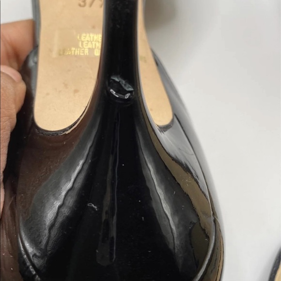 Jimmy Choo Dorsay Patent Black Heels - Picture 6 of 6